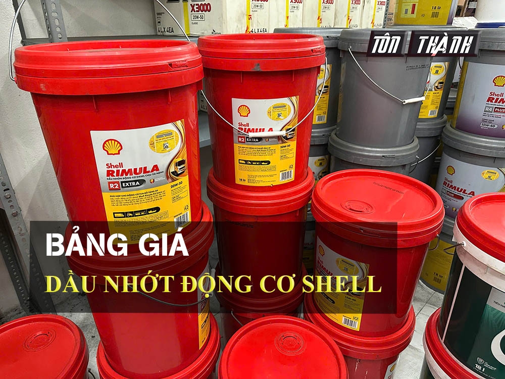 Bảng Giá Dầu Động Cơ Shell | Dầu Nhớt Shell Giá Rẻ