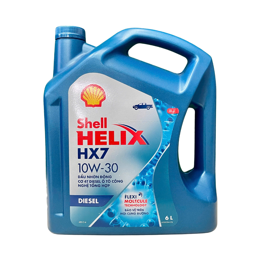 Dầu Động Cơ Diesel SHELL HELIX HX7 10W-30 API CI-4 (6 Lít) - Bảo Vệ Xe