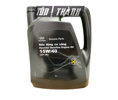 DẦU NHỚT HYUNDAI CHÍNH HÃNG 15W40 CHUYÊN DÙNG CHO ĐỘNG CƠ MÁY XĂNG (4 LÍT)