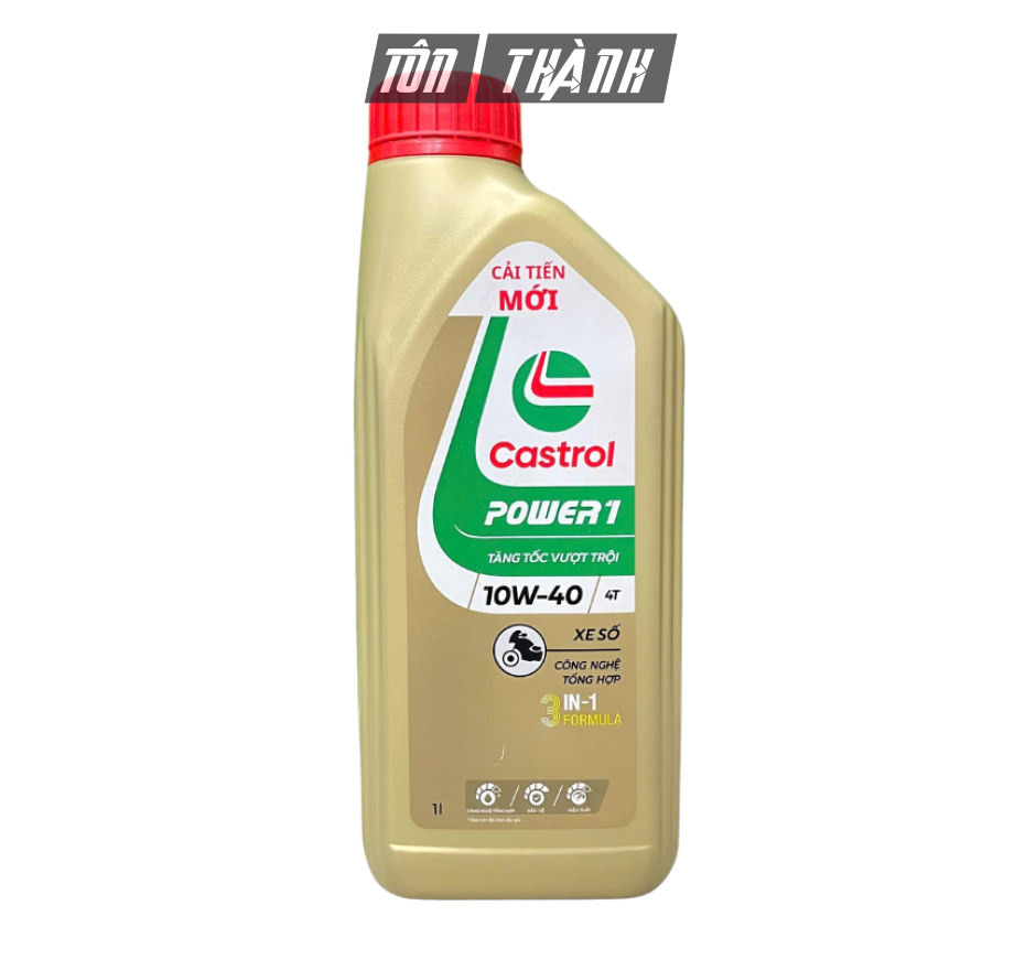 Dầu nhớt xe số Castrol POWER1 10W-40 (1 lít)