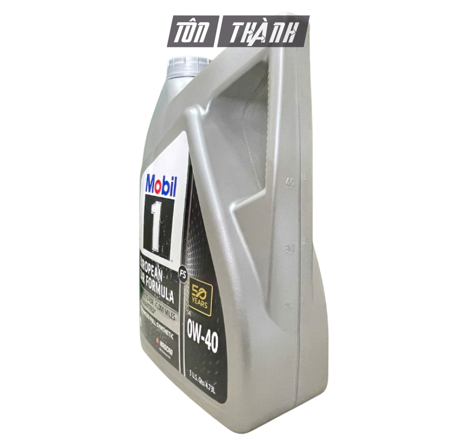 Dầu Nhớt Tổng Hợp MOBIL 1 European Car Formula 0W40 - Nhập Khẩu Châu Âu (5 Lít)