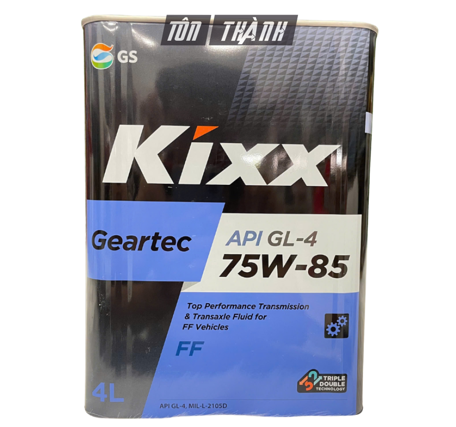 Dầu cầu và hộp số sàn Kixx Geartec API GL-4 75w85 (4 Lít)