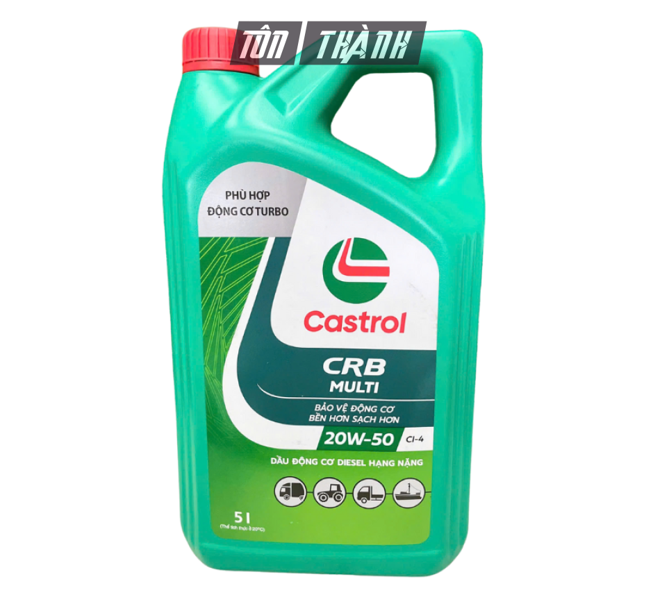DẦU NHỚT ĐỘNG CƠ CASTROL CRB MULTI 20W50 CH-4 (5 LÍT)