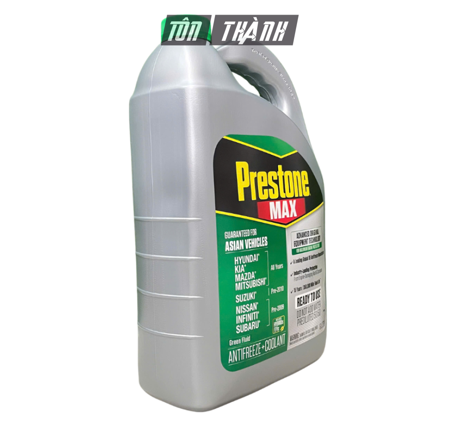 Nước Làm Mát Động Cơ Prestone MAX màu XANH LÁ dành cho xe Châu Á (3.78 lít)
