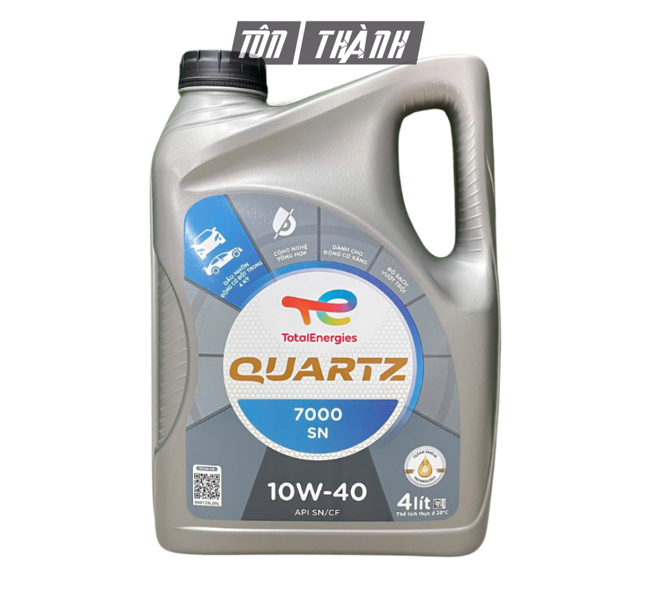 Dầu Động Cơ Xăng Total Quartz 7000 API SN/CF 10W-40 (4 Lít) – Bán Tổng Hợp Cao Cấp