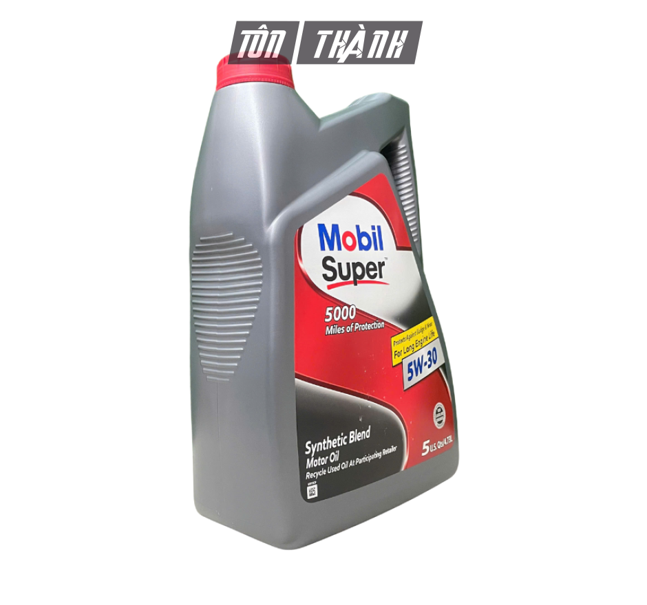 Dầu Động Cơ Xăng Mobil Super 5000 5W-30 SP (5 Lít) - Tổng Hợp Toàn Phần