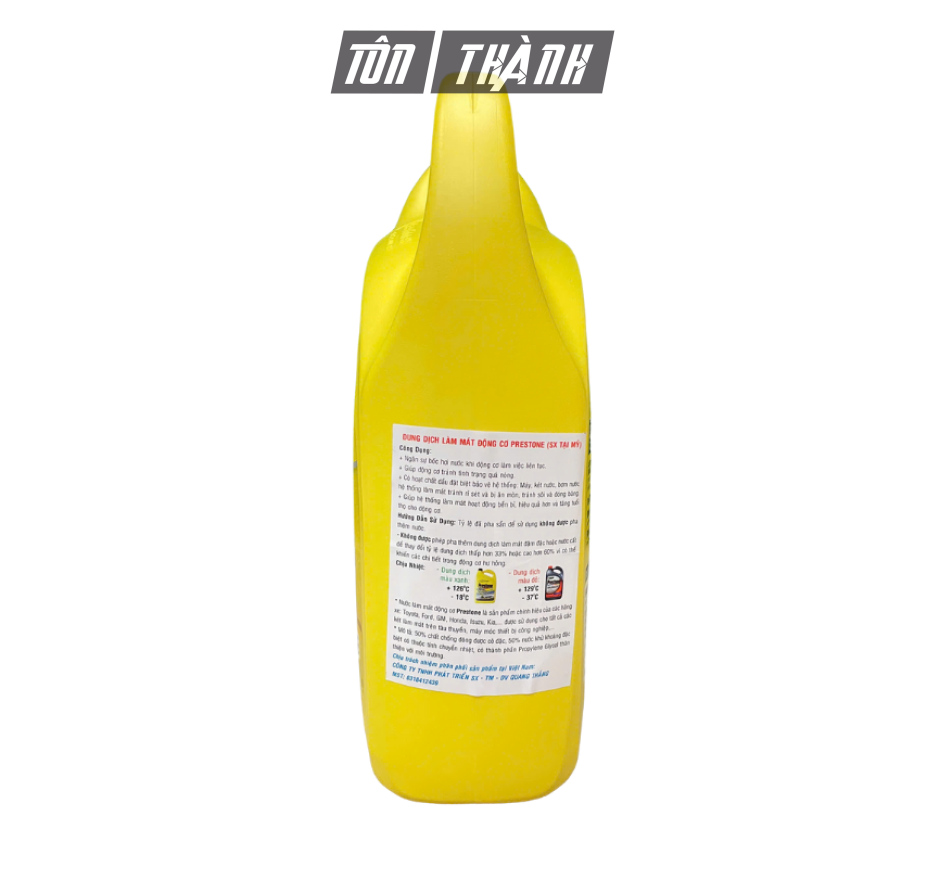 Nước Làm Mát Động Cơ Prestone ALL VEHICLES 50/50 màu VÀNG đa dụng phù hợp với Mọi Dòng Xe (3.78 Lít)