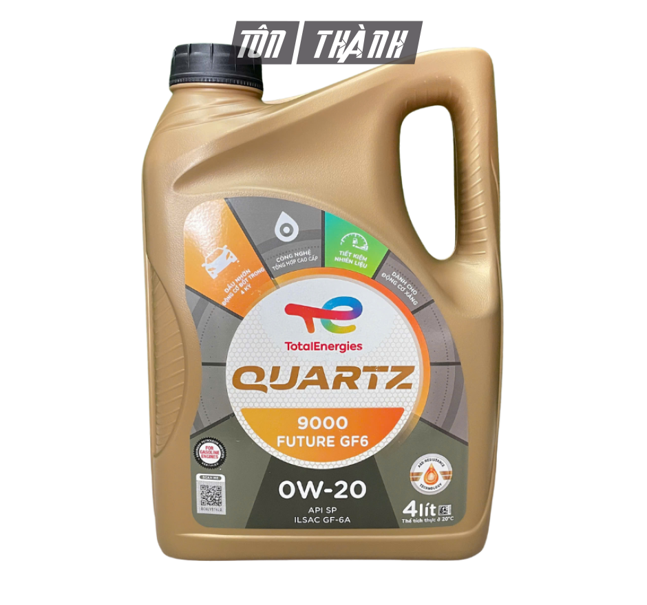 Dầu Động Cơ Xăng Total 9000 SP/GF-6A 0W-20 (4 Lít) - Tổng Hợp Toàn Phần