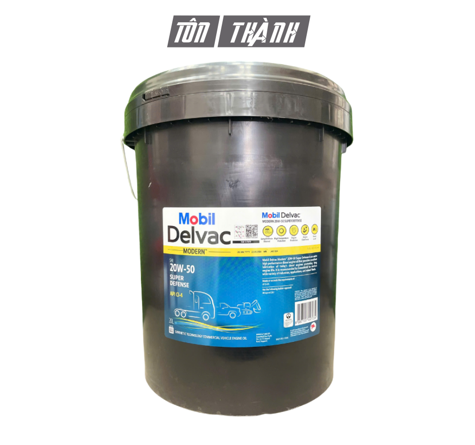 DẦU NHỚT ĐỘNG CƠ XE TẢI MOBIL DELVAC MODERN 20W-50 (20 LÍT)