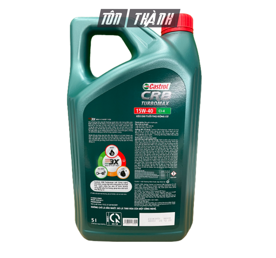 Castrol CRB Turbomax 15W-40 CI-4 (5 Lít)