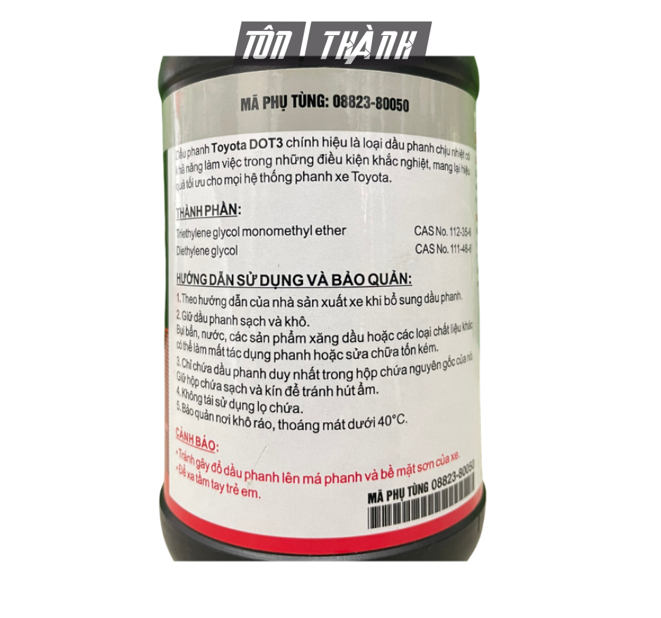 DẦU PHANH DẦU THẮNG TOYOTA DOT3 (500ML)