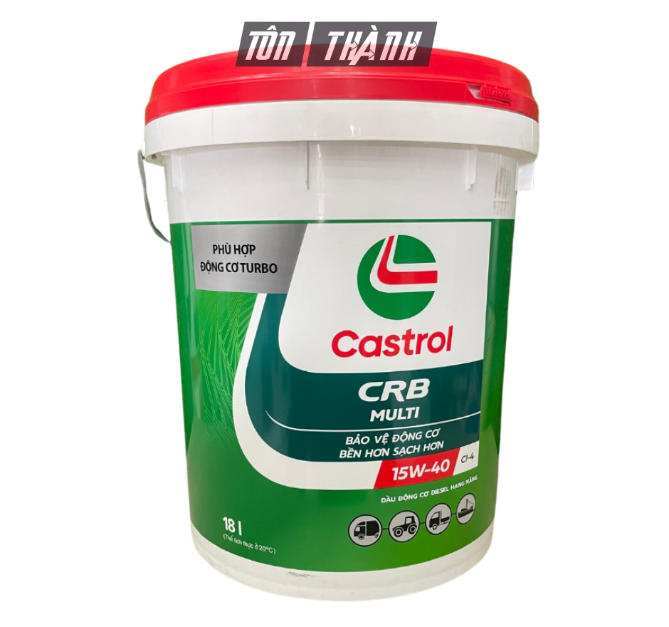 DẦU NHỚT ĐỘNG CƠ CASTROL CRB MULTI 15W40 CI-4 (18 LÍT)