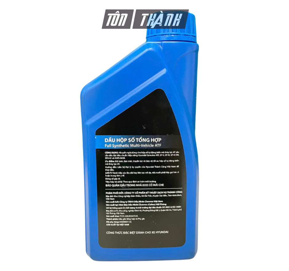 Dầu Hộp Số Tự Động Hyundai Tổng Hợp Full Synthetic Multi - Vehicle ATF (1 Lít)