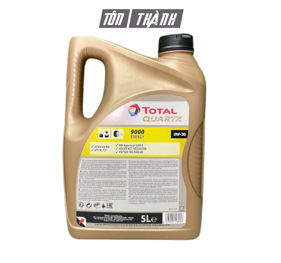 Dầu động cơ xe ô tô cao cấp TOTAL QUARTZ 9000 ENERGY 0W30