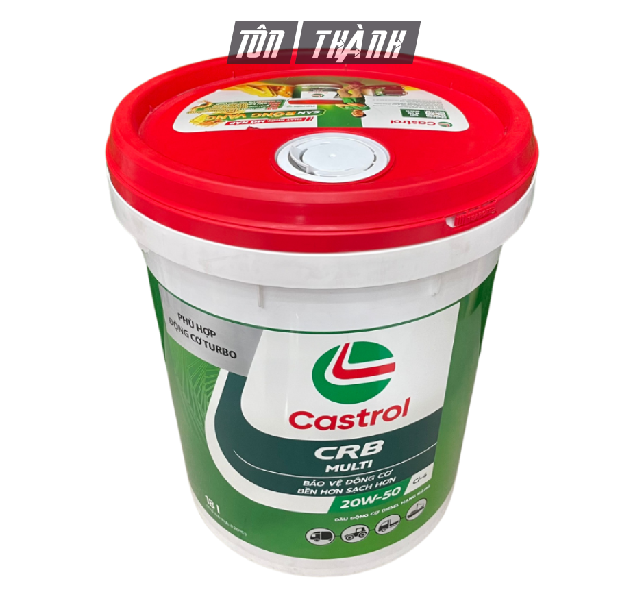 DẦU NHỚT ĐỘNG CƠ CASTROL CRB MULTI 20W50 CI-4 (18 LÍT)