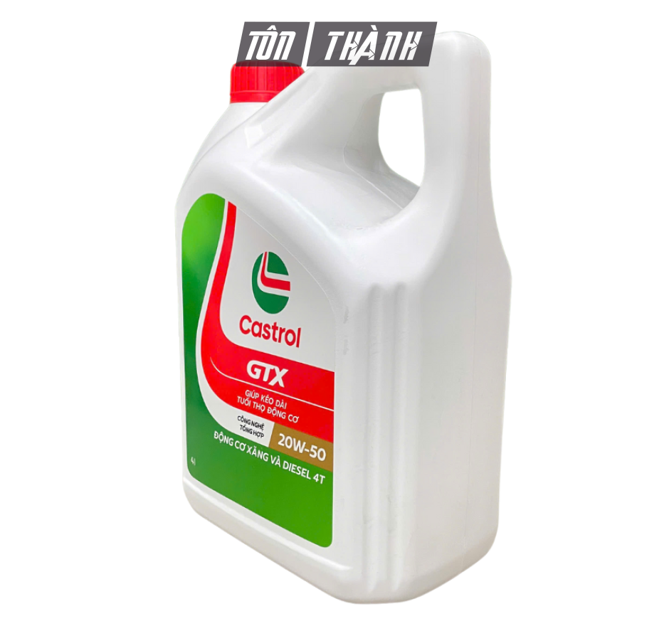 DẦU NHỚT ĐỘNG CƠ CASTROL GTX 20W50 SL/CF (4 LÍT)