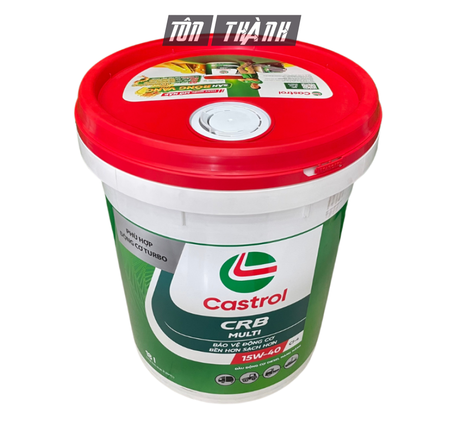 DẦU NHỚT ĐỘNG CƠ CASTROL CRB MULTI 15W40 CI-4 (18 LÍT)