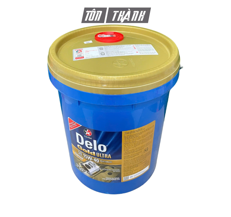 DẦU ĐỘNG CƠ Ô TÔ DIESEL CALTEX DELO GOLD ULTRA 15W-40 (18 LÍT)