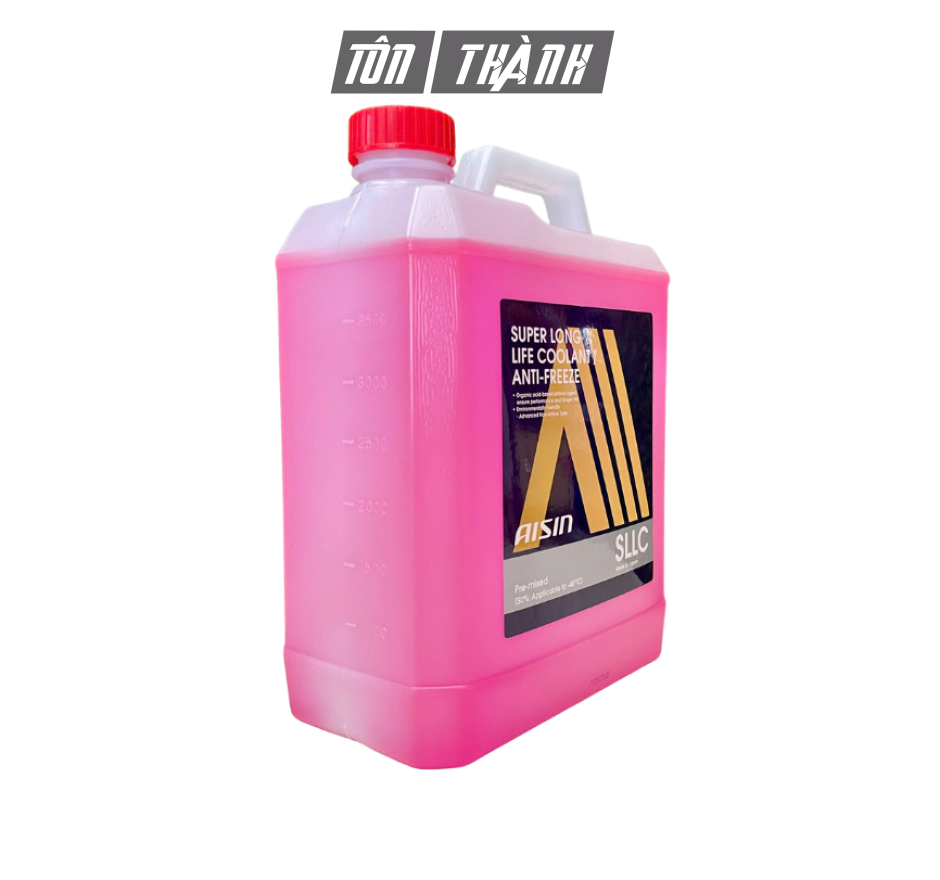 Nước Làm Mát Động Cơ AISIN 50% Màu Hồng (4 Lít)