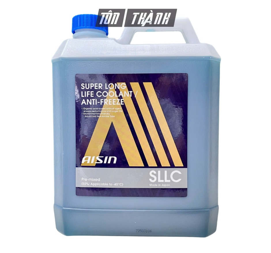 Nước Làm Mát Động Cơ AISIN 50% Màu Xanh Dương (4 Lít)