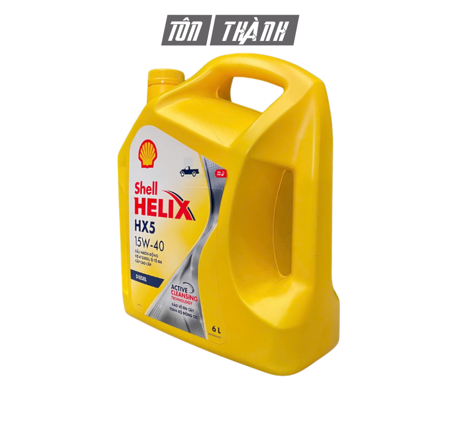 Dầu nhớt Shell Helix HX5 Diesel 15W40 6L (Dùng cho động cơ máy dầu)