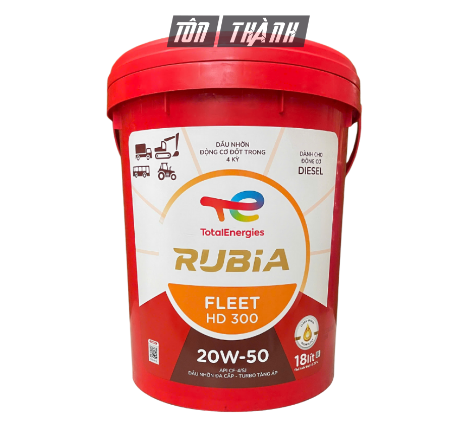DẦU NHỚT ĐỘNG CƠ TOTAL RUBIA FLEET HD300 20W-50 (18 LÍT)