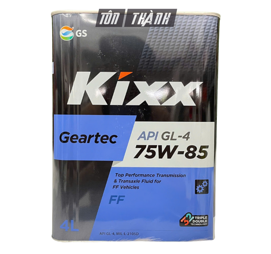 Dầu cầu và hộp số sàn Kixx Geartec API GL-4 75w85 (4 Lít)
