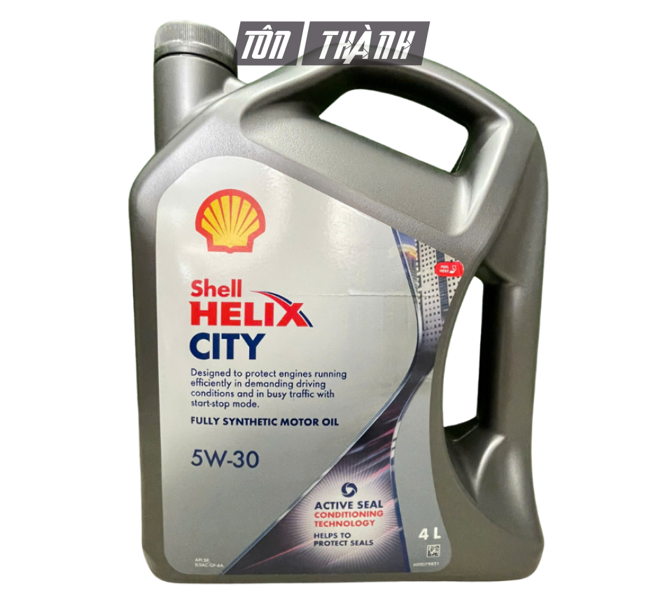 Dầu động cơ tổng hợp Shell Helix City 5W-30 API SP/LSAC GF-6A (4 Lít)