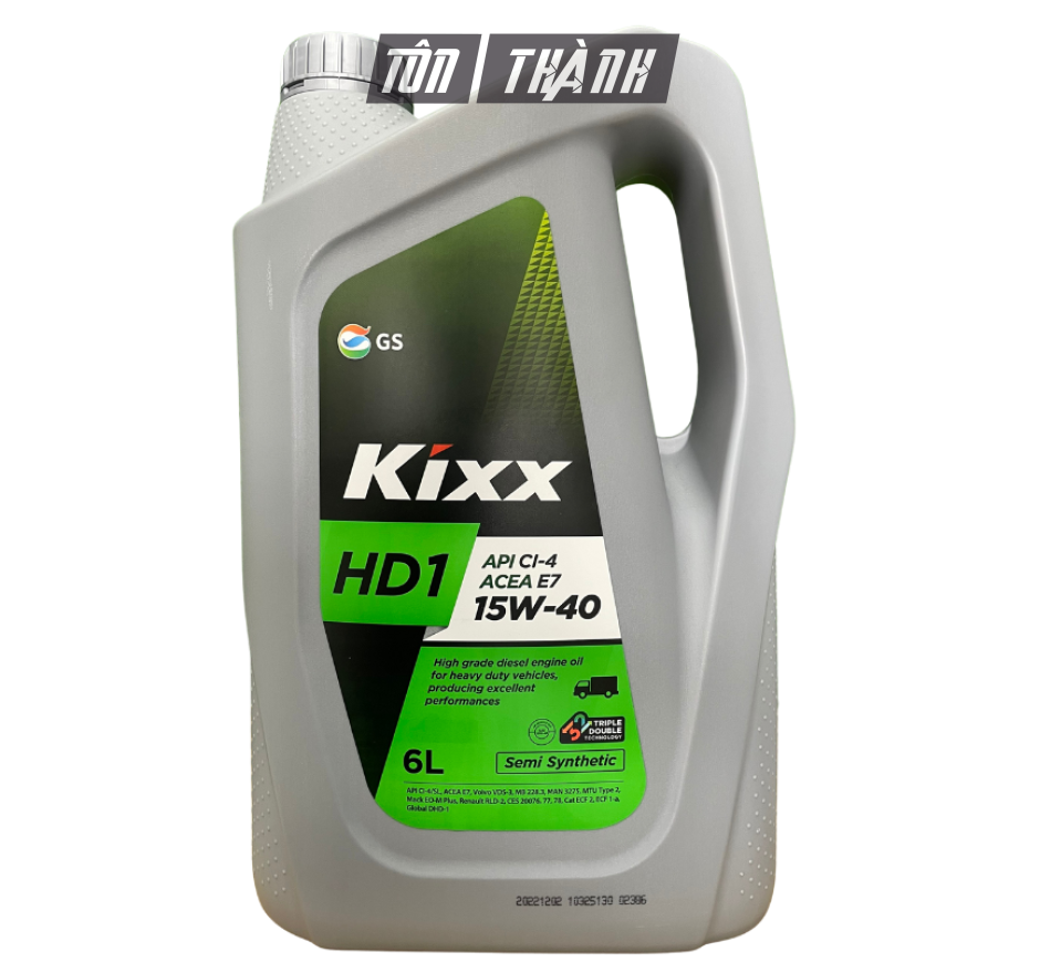 DẦU ĐỘNG CƠ KIXX HD1 API CI-4/SL ACEA 7 15W40 - CHUYÊN DỤNG CHO XE MÁY DẦU (6 LÍT)