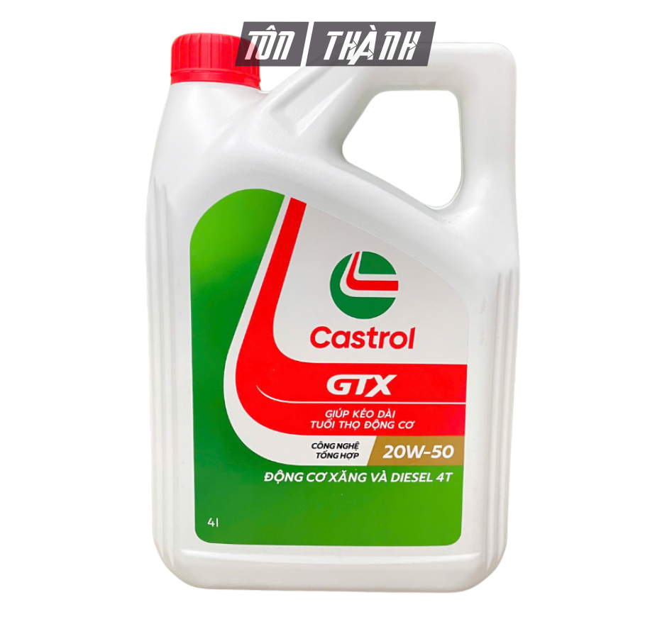 DẦU NHỚT ĐỘNG CƠ CASTROL GTX 20W50 SL/CF (4 LÍT)