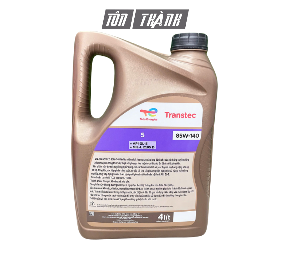 DẦU CẦU Ô TÔ TOTAL TRANSTEC 5 85W-140 (4 LÍT)