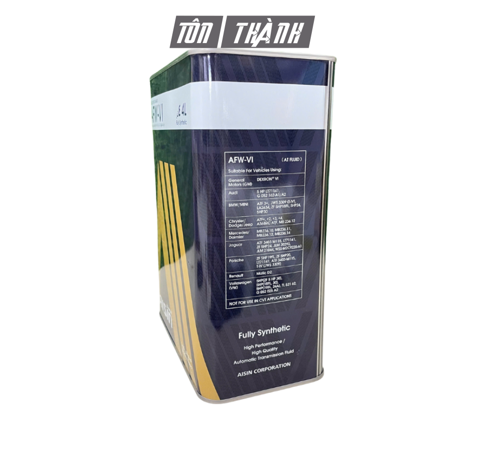 Dầu Hộp Số Tự Động AISIN AFW-VI (4 Lít)