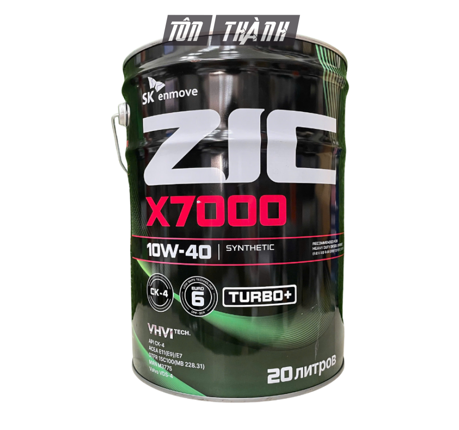DẦU NHỚT XE TẢI NẶNG SK ZIC X7000 10W40 CK-4 (20 LÍT)