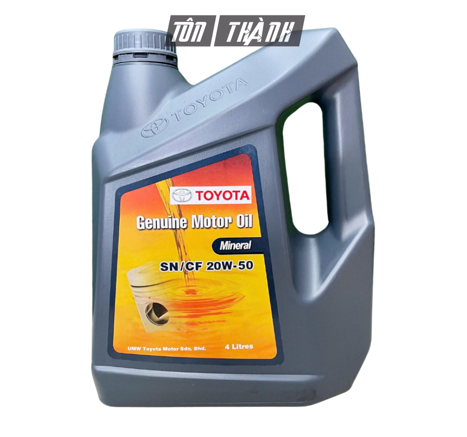 DẦU ĐỘNG CƠ TOYOTA SN/CF 20W-50 (4 LÍT) - NHẬP KHẨU MALAYSIA