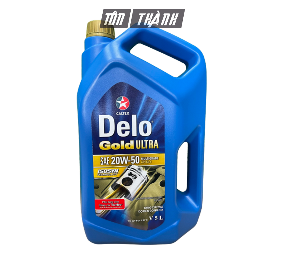 DẦU NHỚT ĐỘNG CƠ Ô TÔ DIESEL CALTEX DELO GOLD ULTRA 20W50 (5 LÍT)