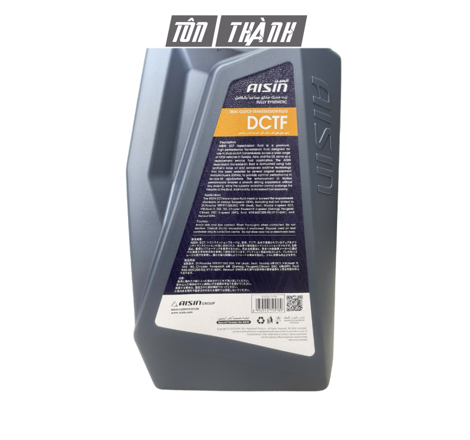 Dầu Hộp Số Ly Hợp Kép AISIN DCTF Fully Synthetic (1 Lít)