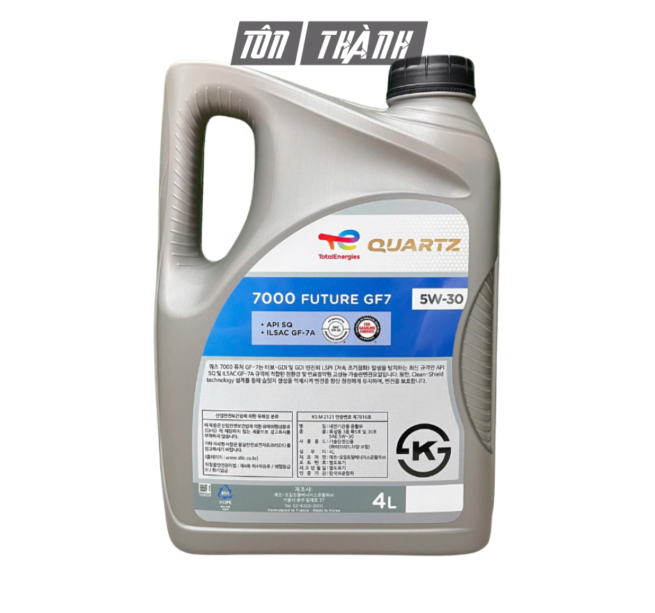 Dầu Động Cơ Xăng Total Quartz 7000 SQ/GF-7A 5W-30 (4 Lít) - Nhập Khẩu Hàn Quốc