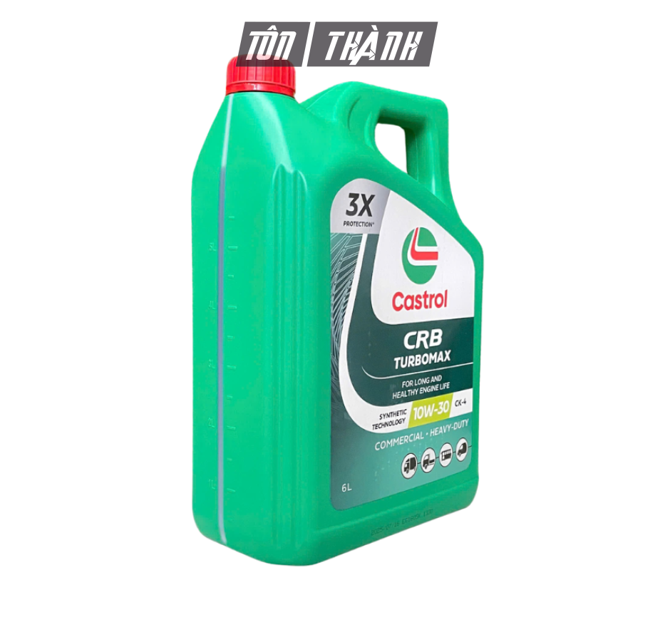 Dầu Động Cơ Diesel Castrol CRB TURBOMAX 10W-30 CK-4 (6 Lít) - Nhập Khẩu Hàn Quốc