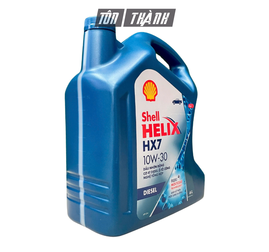 Dầu Động Cơ Diesel SHELL HELIX HX7 10W-30 API CI-4 (6 Lít) - Bảo Vệ Xe Tốt Hơn