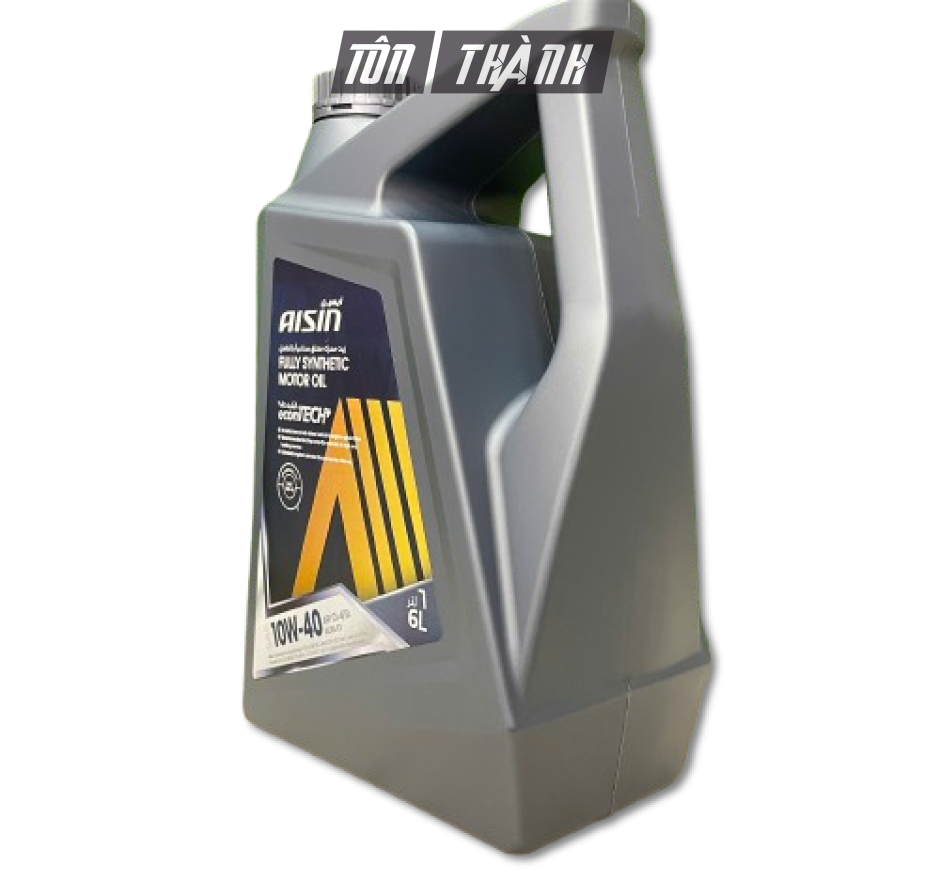 Dầu động cơ AISIN econTECH+ 10W-40 CI-4/SL - Dành cho xe Diesel/Xăng (6 Lít)
