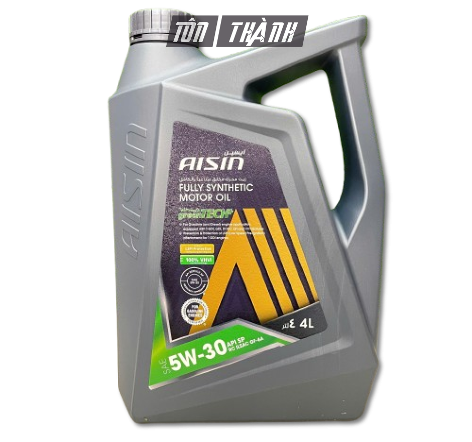 Dầu động cơ AISIN greenTECH+ Fully Synthetic 5W-30 SP (4 Lít)