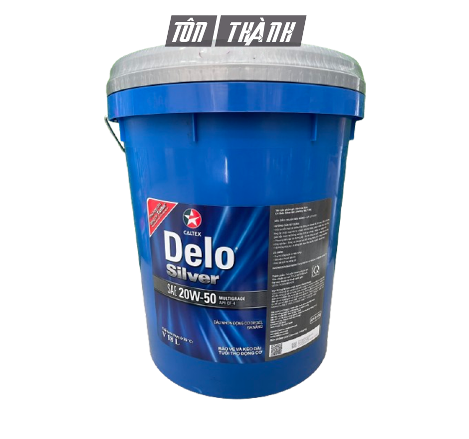 DẦU ĐỘNG CƠ CALTEX DELO SILVER MULTIGRADE 20W50 (18 LÍT)