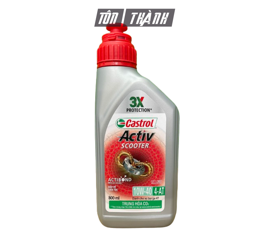 Dầu Nhớt Xe Tay Ga Castrol Activ Scooter 10W40 ( 1L & 0.8L )