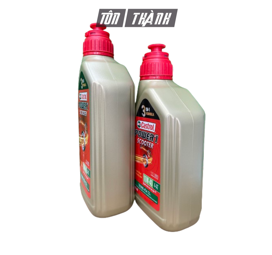 DẦU NHỚT TAY GA CASTROL POWER-1 SCOOTER 10W40 (0.8L & 1L)