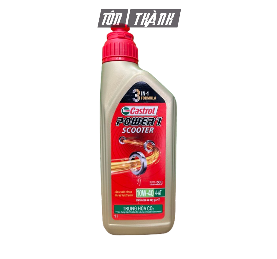 DẦU NHỚT TAY GA CASTROL POWER-1 SCOOTER 10W40 (0.8L & 1L)