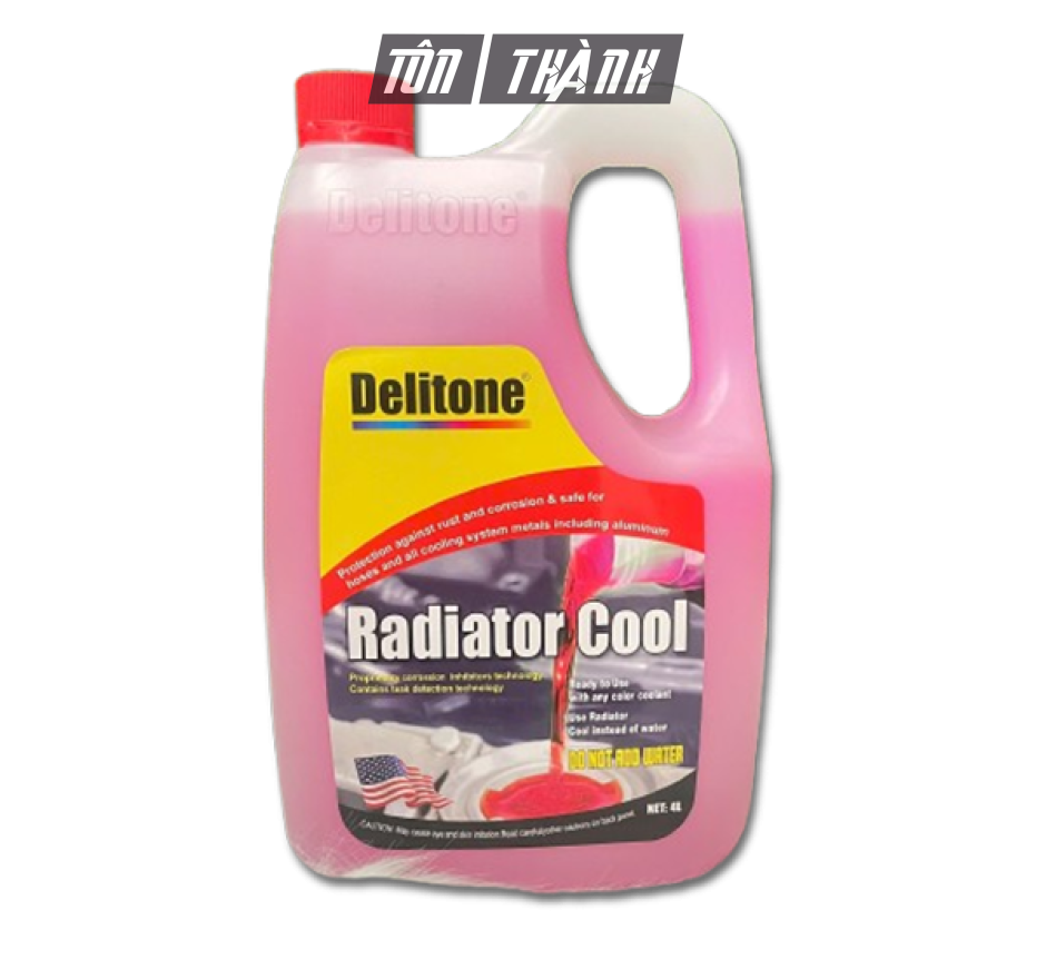 Nước làm mát ô tô cao cấp Delitone đỏ (4 lít)