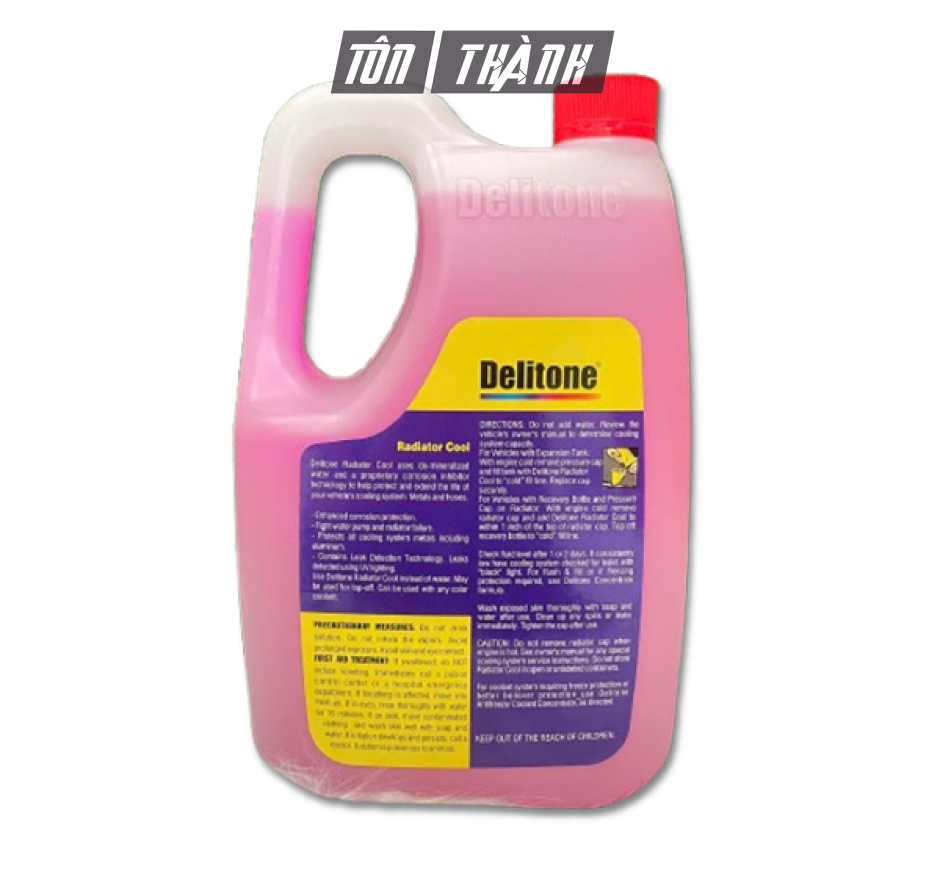 Nước làm mát ô tô cao cấp Delitone đỏ (4 lít)