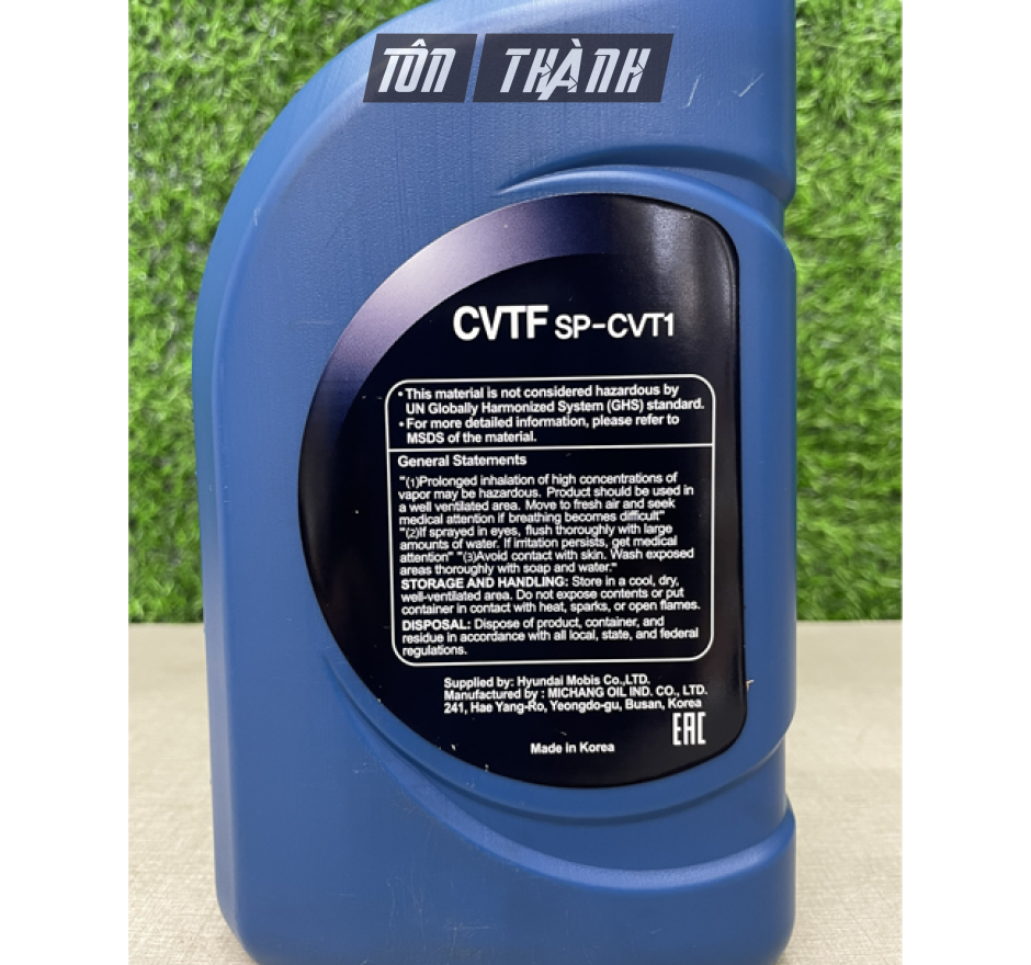 DẦU HỘP SỐ VÔ CẤP HYUNDAI & KIA CVTF SP-CVT1(1 LÍT)