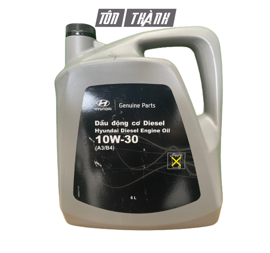DẦU NHỚT ĐỘNG CƠ DIESEL HUYNDAI 10W-30 - A3/B4 (6LÍT)