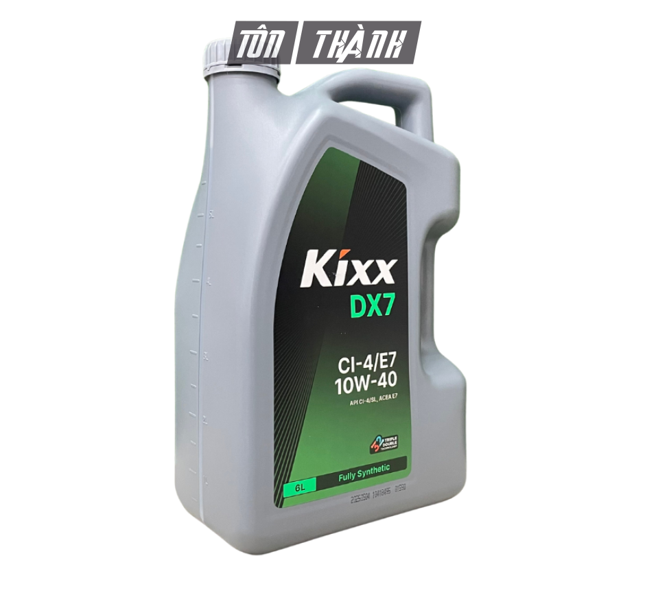 Dầu Động Cơ Diesel/Xăng KIXX DX7 10W-40 API CI-4/SL (6 Lít) - Chuyên Động Cơ Dầu